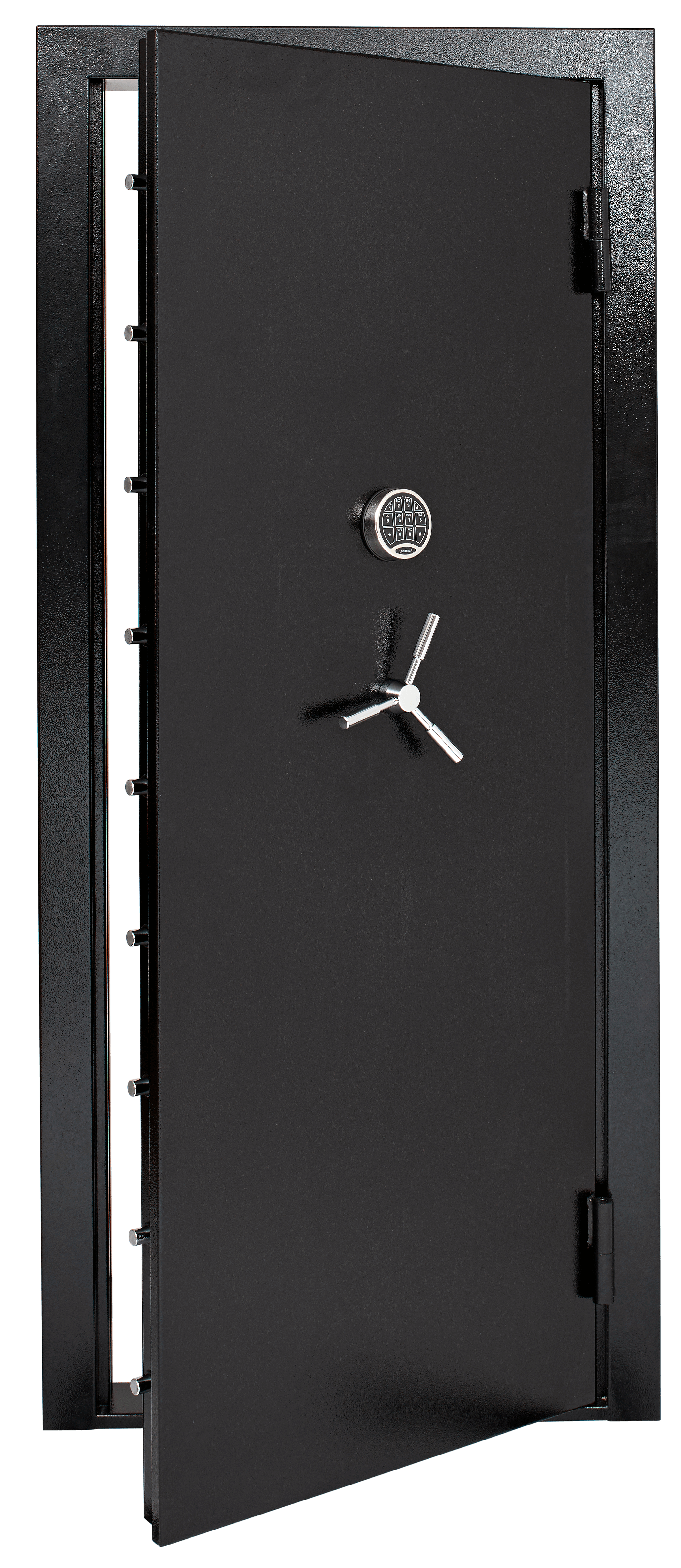 SnapSafe 75419 Vault Door Out-Swing Black 12 Gauge Steel 32.80″W x 81″H Access Code/Key Entry SnapSafe 75419 Vault Door Out-Swing Black 12 Gauge Steel 32.80″W x 81″H Access Code/Key Entry