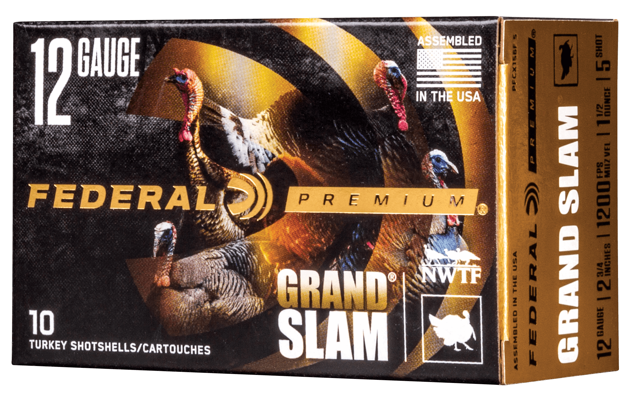 Federal PFCX156F5 Premium Grand Slam 12Gauge 2.75″ 1 1/2oz 5Shot 10rd Box Federal PFCX156F5 Premium Grand Slam 12Gauge 2.75″ 1 1/2oz 5Shot 10rd Box