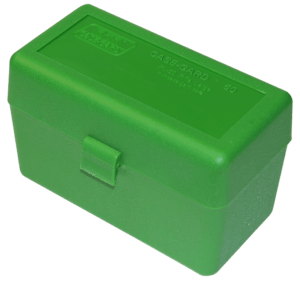 MTM Case-Gard RL5010 Ammo Box R-50 30-06 Springfield 270 Cal Rifle Green Polypropylene 50rd