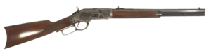 Cimarron CA2011G35 1873 Saddle Full Size 45 Colt (LC) 10+1  18″ Blued Octagon Steel Barrel  Color Case Hardened Steel Receiver  Checkered Walnut Stock  Right Hand
