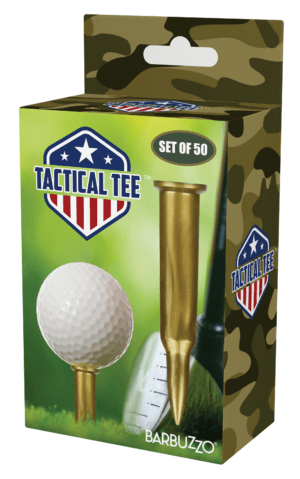 Caliber Gourmet CBGTEE Caliber Gourmet Tactical Golf Tees Brass Plastic
