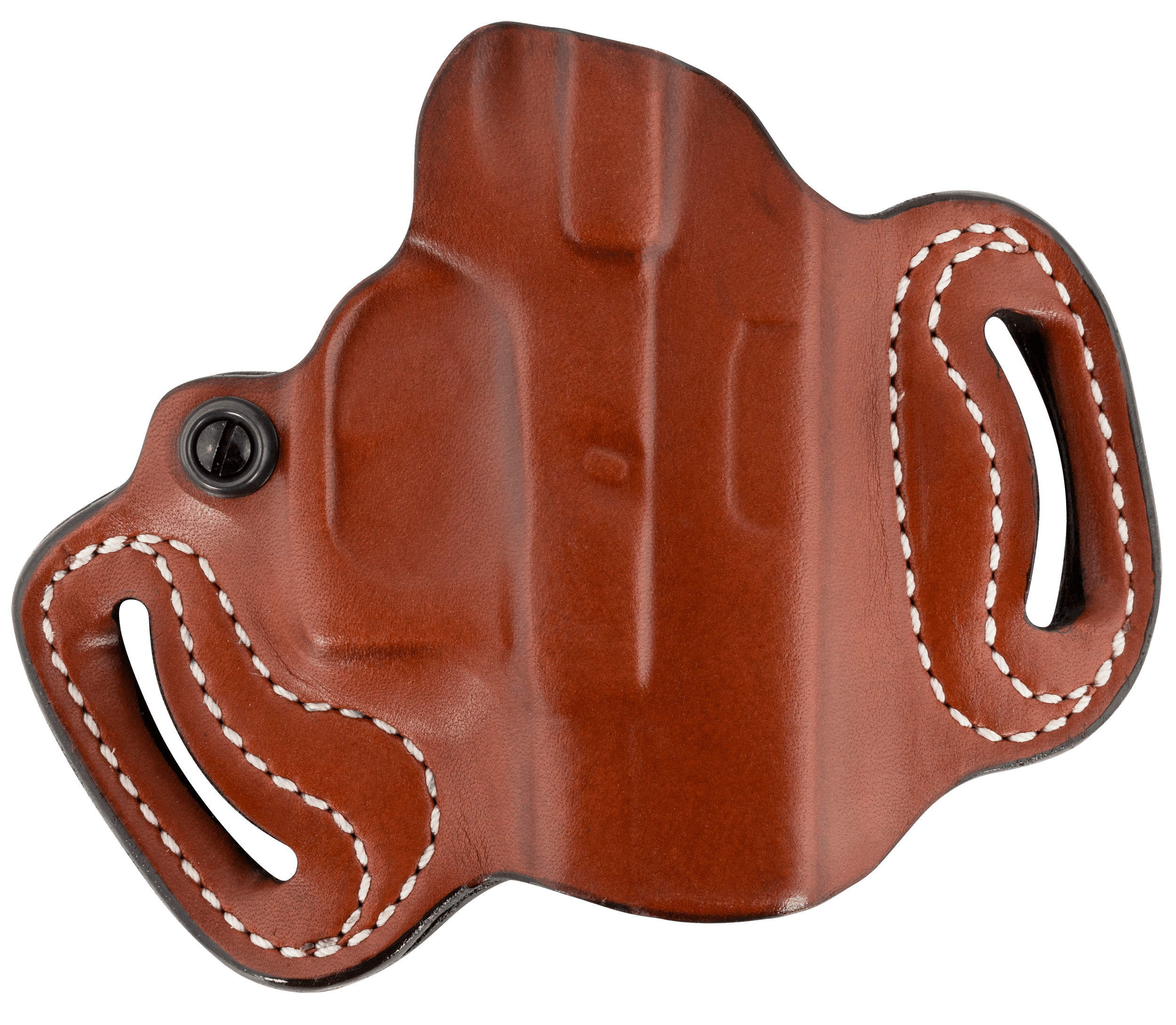 DeSantis Gunhide 086TAE1Z0 Mini Slide OWB Tan Leather Belt Slide Compatible w/Most Glock Belt 1.75" Wide Right Hand