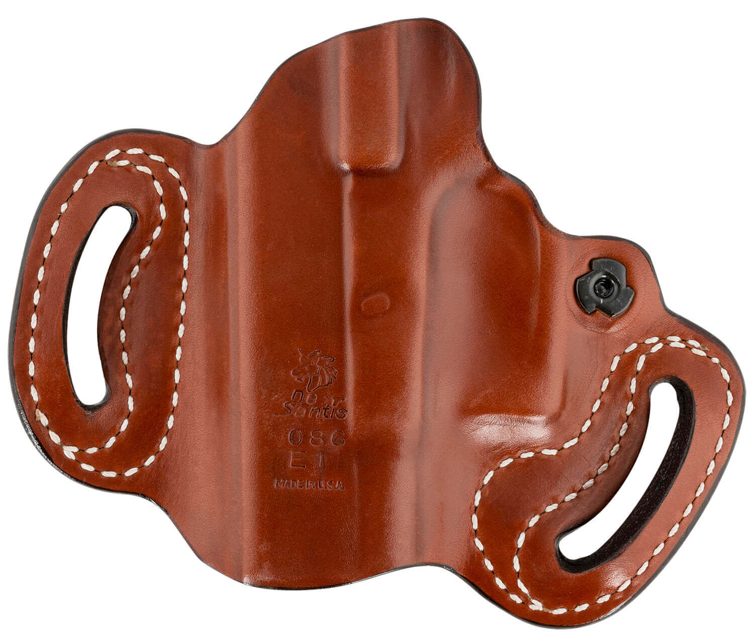 DeSantis Gunhide 086TAE1Z0 Mini Slide OWB Tan Leather Belt Slide Compatible w/Most Glock Belt 1.75" Wide Right Hand - Image 2