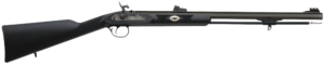 Traditions R3300850 Deerhunter 50 Cal Percussion 24″ Blued Barrel Black Synthetic Stock