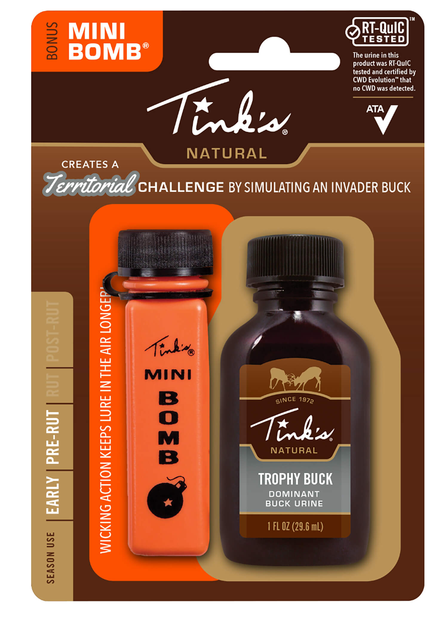 Tinks W6197 Trophy Buck Deer Attractant Buck Urine Scent 1 oz Includes Mini Bomb Tinks W6197 Trophy Buck Deer Attractant Buck Urine Scent 1 oz Includes Mini Bomb