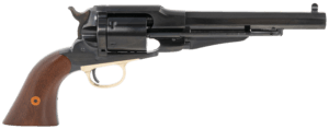 Cimarron CA1010 1858 New Model Army 38 Special 6rd 7.37″ Blued Steel Barrel  Cylinder & Frame  Dovetail Front/Notch Rear Sights  Ejector Rods  Walnut Grips