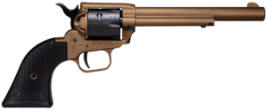 Heritage Mfg SRR22A6 Rough Rider 22 LR 6 Shot 6.50″ Burnt Bronze Cerakote Steel Barrel & Frame Black Satin Cylinder Black Polymer Grip Hammer/Thumb Safety Exposed Hammer Heritage Mfg SRR22A6 Rough Rider 22 LR 6 Shot 6.50″ Burnt Bronze Cerakote Steel Barrel & Frame Black Satin Cylinder Black Polymer Grip Hammer/Thumb Safety Exposed Hammer