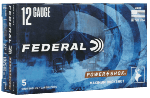 Federal F1271B Power-Shok Max Buck 12Gauge 2.75″ 1BuckShot 5 Per Box