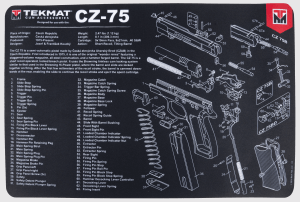 TekMat TEKR17CZ75 CZ 75 Cleaning Mat CZ-75 Parts Diagram 11" x 17"