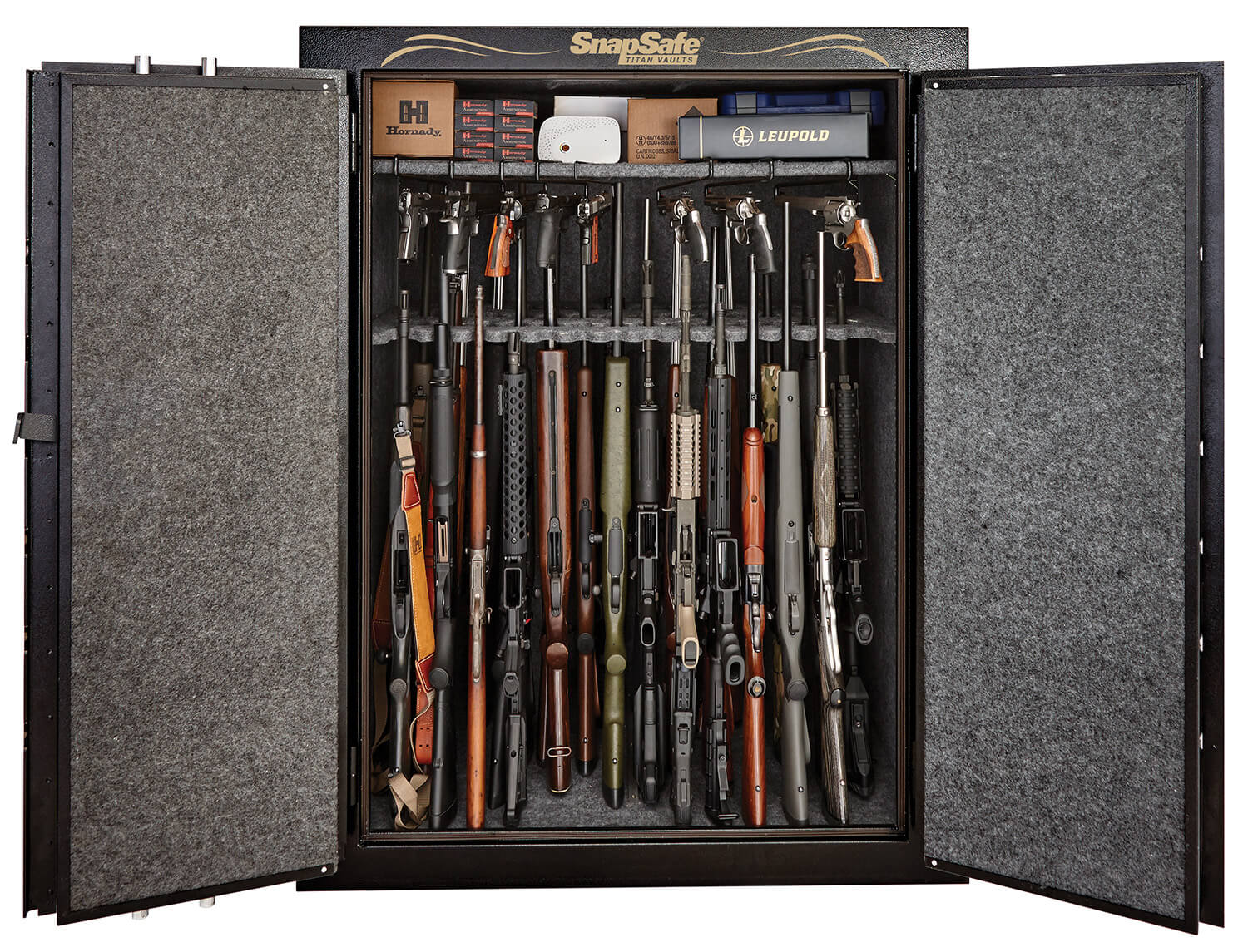 SnapSafe 75014 Vault Door XL Access Code/Key Entry 9 Gauge Steel Holds 36+ Long Guns Fireproof- Yes SnapSafe 75014 Vault Door XL Access Code/Key Entry 9 Gauge Steel Holds 36+ Long Guns Fireproof- Yes