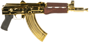 Zastava Arms Usa ZP92762SRGL ZPAP92  7.62x39mm 30+1 10″ 24K Gold Plated/ Cold HammerForged/ Chrome Lined Barrel  Steel 24K Gold Plated Receiver  Serbian Red Wood Grips