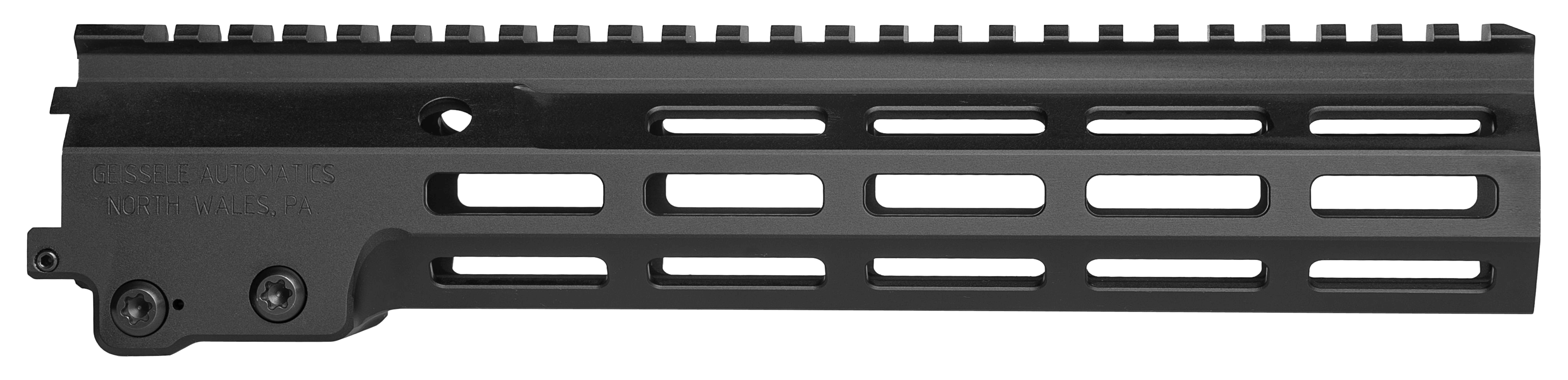 Geissele Automatics 051073B Super Modular Rail MK16 10.50″ M-LOK Black Aluminum for AR Platform Barrel Nut Included Geissele Automatics 051073B Super Modular Rail MK16 10.50″ M-LOK Black Aluminum for AR Platform Barrel Nut Included
