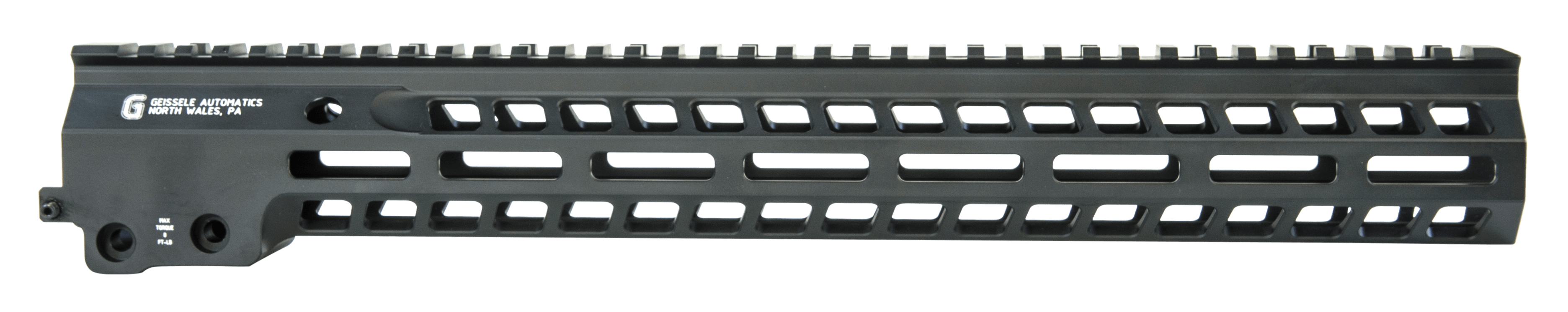 Geissele Automatics 05575B Super Modular Rail MK14 15″ M-LOK Black Aluminum for AR Platform Barrel Nut Included Geissele Automatics 05575B Super Modular Rail MK14 15″ M-LOK Black Aluminum for AR Platform Barrel Nut Included
