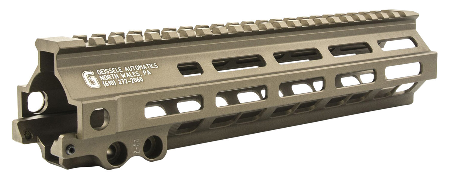Geissele Automatics 05284S Super Modular Rail MK8 9.30″ M-LOK Desert Dirt Aluminum for AR Platform Barrel Nut Included Geissele Automatics 05284S Super Modular Rail MK8 9.30″ M-LOK Desert Dirt Aluminum for AR Platform Barrel Nut Included