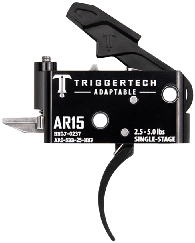 TriggerTech AR0SBB25NNP Adaptable Pro Curved Single-Stage 2.5-5.0 lbs Adjustable for AR-15 TriggerTech AR0SBB25NNP Adaptable Pro Curved Single-Stage 2.5-5.0 lbs Adjustable for AR-15