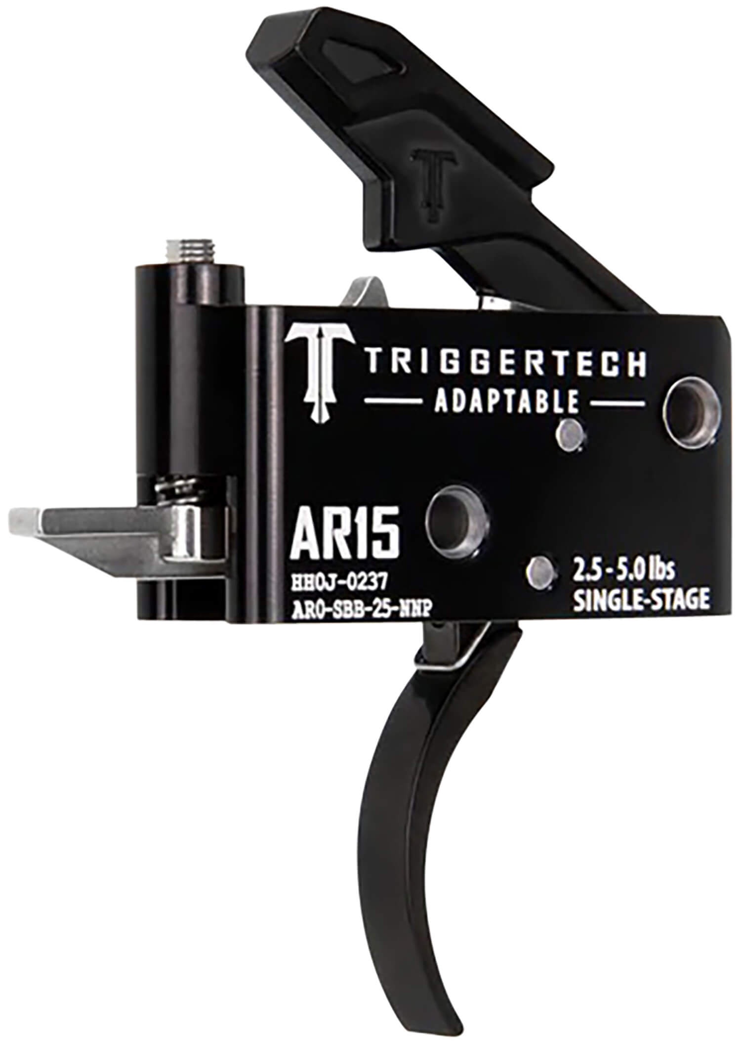 TriggerTech AR0SBB25NNP Adaptable Pro Curved Single-Stage 2.5-5.0 lbs Adjustable for AR-15 TriggerTech AR0SBB25NNP Adaptable Pro Curved Single-Stage 2.5-5.0 lbs Adjustable for AR-15