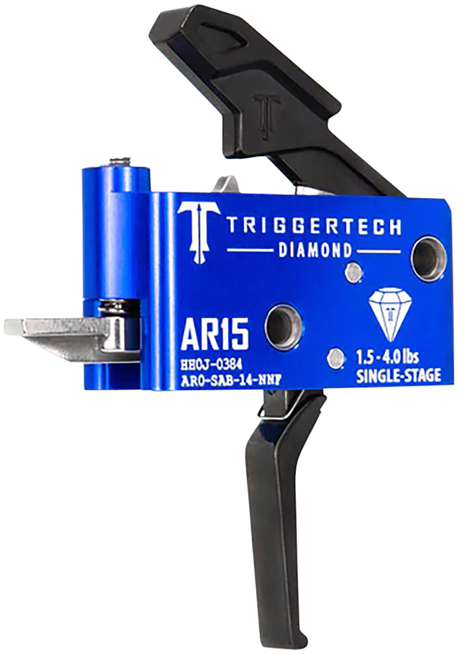 TriggerTech AR0SAB14NNF Diamond Flat Single-Stage 1.5-4.0 lbs Adjustable for AR-15 TriggerTech AR0SAB14NNF Diamond Flat Single-Stage 1.5-4.0 lbs Adjustable for AR-15