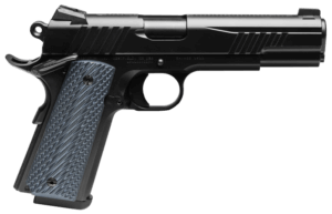 Savage Arms 67200 1911 Government 45 ACP 8+1 5 Black Nitride Stainless Steel Target Crown Barrel  Black Nitride Serrated Slide  Black Nitride Stainless Steel Frame w/Beavertail  Black/Dark Gray VZ G10 Grips  Ambidextrous”