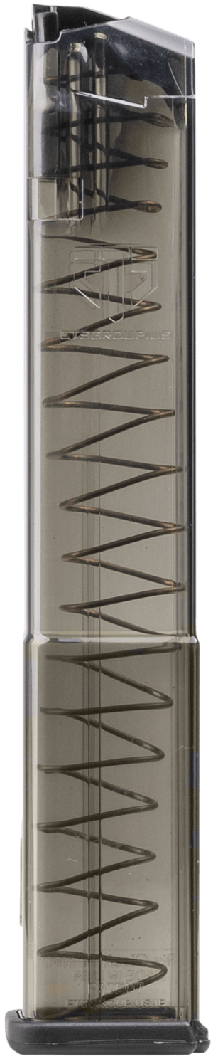 ETS Group SMKGLK17 Pistol Mags 17rd Standard 9mm Luger Compatible w/ Glock 19/26/45/18/19X/34 Smoke Polymer ETS Group SMKGLK17 Pistol Mags 17rd Standard 9mm Luger Compatible w/ Glock 19/26/45/18/19X/34 Smoke Polymer