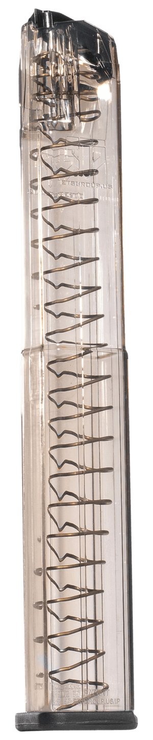 ETS Group SMKGLK1840 Pistol Mags 40rd Extended 9mm Luger Compatible w/ Glock 17/19/26/45/18/19X/34 Smoke Polymer ETS Group SMKGLK1840 Pistol Mags 40rd Extended 9mm Luger Compatible w/ Glock 17/19/26/45/18/19X/34 Smoke Polymer