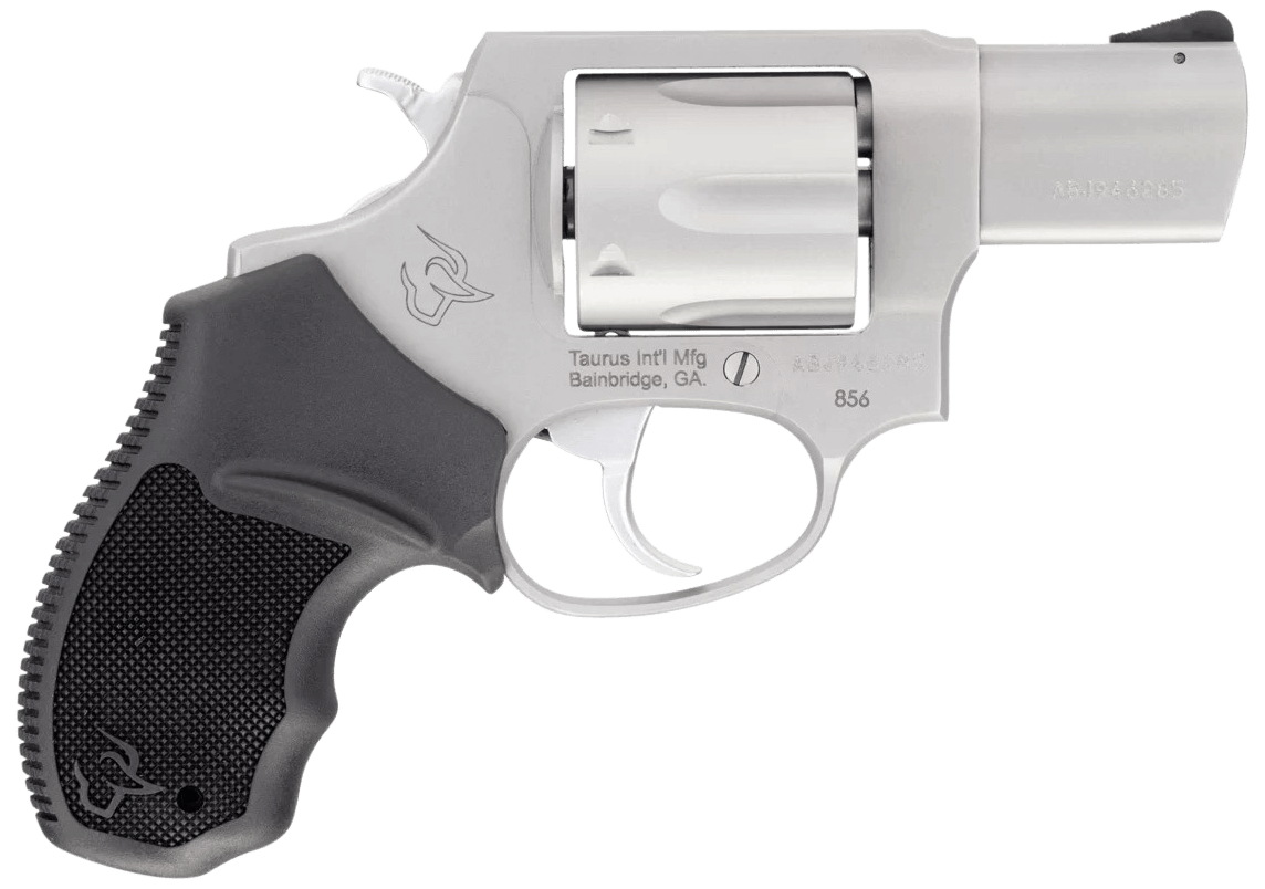 Taurus 285629MA 856 *MA Compliant Small Frame 38 Special +P 6rd 2″ Stainless Steel Barrel Stainless Steel Cylinder & Frame Black Rubber Grip Taurus 285629MA 856 *MA Compliant Small Frame 38 Special +P 6rd 2″ Stainless Steel Barrel Stainless Steel Cylinder & Frame Black Rubber Grip