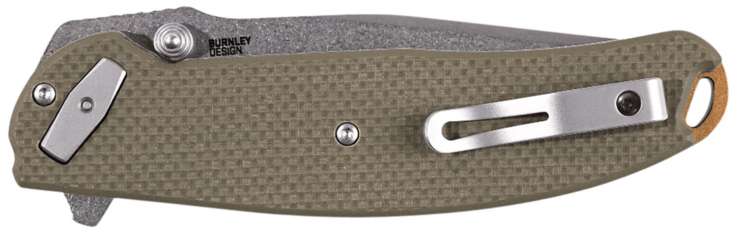 CRKT 2471 Butte 3.36″ Folding Plain Stonewashed D2 Steel Blade/OD Green G10 Handle Includes Pocket Clip CRKT 2471 Butte 3.36″ Folding Plain Stonewashed D2 Steel Blade/OD Green G10 Handle Includes Pocket Clip