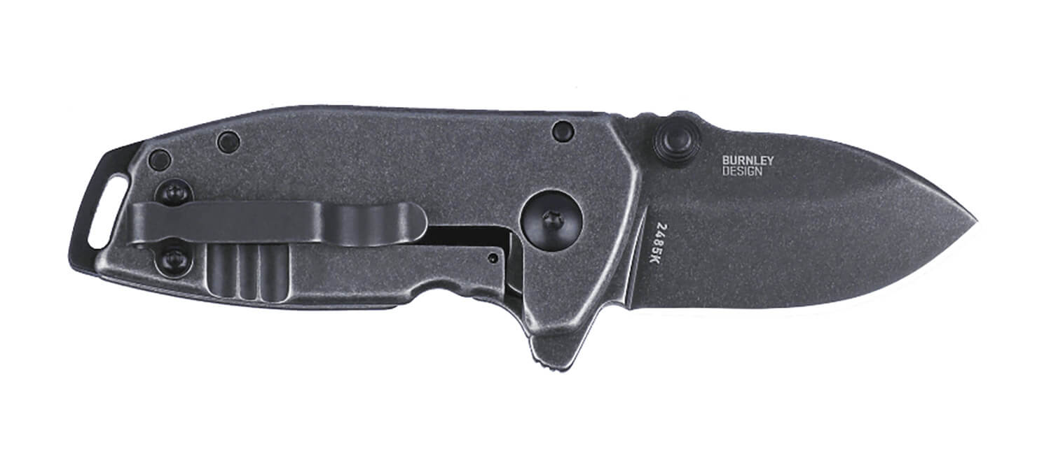 CRKT 2485K SQUID #405 Compact Folding Plain Stonewashed 8Cr13MoV SS Blade Stainless Steel Handle Includes Pocket Clip CRKT 2485K SQUID #405 Compact Folding Plain Stonewashed 8Cr13MoV SS Blade Stainless Steel Handle Includes Pocket Clip
