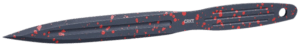 CRKT K930RKP Onion Throwing Knives 6.25″ Fixed Spear Point Plain Non-Sharp Black/Red Spatter 1050 High Carbon  Includes Sheath 3 Blades