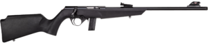 Rossi RB22L1611 RB22  Compact 22 LR 10+1  16″ Matte Black Button Rifled Free Floating Steel Barrel  Matte Black Stainless Steel Receiver  Black Monte Carlo Stock  Right Hand