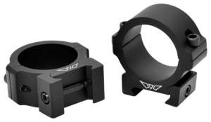 Warne V613M Horizontal Rings Vapor Matte Black 30mm Low 0 MOA