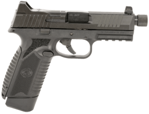 FN 66101383 545 Tactical 45 ACP 15+1/18+1 4.71″ Black Target Crown/Threaded Steel Barrel  Black PVD Optic Cut/Serrated Steel Slide & Polymer Frame w/Picatinny Rail  Ambidextrous