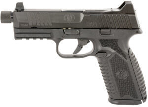 FN 66101377 510 Tactical Full Size 10mm Auto 10+1  4.71″ Black Target Crown/Threaded Steel Barrel  Black PVD Optic Cut/Serrated Slide & Polymer Frame w/Picatinny Rail   Ambidextrous