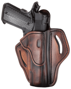 1791 Gunleather ORBH1VTGR BH1 Optic Ready OWB 01 Vintage Leather Belt Slide Fits 4-5″ 1911 Right Hand 1791 Gunleather ORBH1VTGR BH1 Optic Ready OWB 01 Vintage Leather Belt Slide Fits 4-5″ 1911 Right Hand