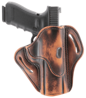 1791 Gunleather ORBH24SVTGR BH2.4S Optic Ready Size 2.4S Vintage Leather Belt Slide Fits H&K VP9SK/FN 509 Right Hand 1791 Gunleather ORBH24SVTGR BH2.4S Optic Ready Size 2.4S Vintage Leather Belt Slide Fits H&K VP9SK/FN 509 Right Hand