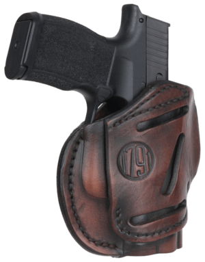1791 Gunleather 3WH2VTGA 3-Way IWB/OWB Size 02 Vintage Leather Belt Loop Fits Ruger LCP Fits S&W Bodyguard Fits Glock 42 Ambidextrous Hand 1791 Gunleather 3WH2VTGA 3-Way IWB/OWB Size 02 Vintage Leather Belt Loop Fits Ruger LCP Fits S&W Bodyguard Fits Glock 42 Ambidextrous Hand