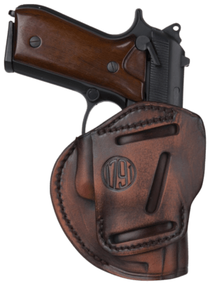 1791 Gunleather 3WH5VTGA 3-Way IWB/OWB Size 05 Vintage Leather Belt Loop Fits Glock 17 Fits HK VP9 Fits MP9 Ambidextrous Hand 1791 Gunleather 3WH5VTGA 3-Way IWB/OWB Size 05 Vintage Leather Belt Loop Fits Glock 17 Fits HK VP9 Fits MP9 Ambidextrous Hand