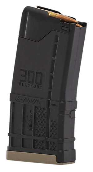 Lancer  L5AWM Blackout 20rd 300 Blackout For AR-15 Opaque Black Polymer