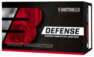Barnes Bullets 32009 Defense  12Gauge 2.75″ 9Pellets 00Buck Shot 5 Per Box