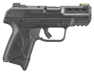 Ruger 3839 Security-380  380 ACP 10+1/15+1 3.42″ Black Oxide Barrel  Black Serrated Steel Slide  Black Polymer Frame w/Accessory Rail  Black Polymer Grips
