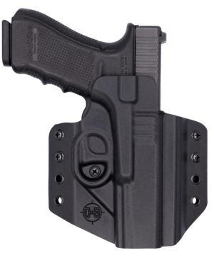 C&G Holsters 0000100 Covert  OWB Black Kydex Belt Loop Glock 17/22/47