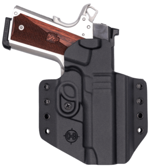 C&G Holsters 1856100 Covert  OWB Black Kydex Belt Loop Fits 1911 4.25″/ Wilson Combat EDC X9 Right Hand