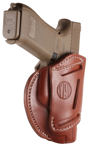 1791 Gunleather 3WH6CBRA 3-Way IWB/OWB Size 06 Classic Brown Leather Belt Loop Fits Beretta 92 Fits Walther PPQ Fits Sig P320 Ambidextrous Hand 1791 Gunleather 3WH6CBRA 3-Way IWB/OWB Size 06 Classic Brown Leather Belt Loop Fits Beretta 92 Fits Walther PPQ Fits Sig P320 Ambidextrous Hand