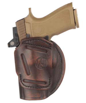 1791 Gunleather 4WH6VTGR 4-Way IWB/OWB Size 06 Black Leather Belt Clip Compatible w/Glock 21/Walther PDP Ambidextrous 1791 Gunleather 4WH6VTGR 4-Way IWB/OWB Size 06 Black Leather Belt Clip Compatible w/Glock 21/Walther PDP Ambidextrous
