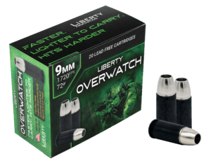 Liberty Ammunition LAOW9MM721700 OverWatch 9mm Luger 72 gr Open Cavity Design 20rd Box/ 50 Cs Liberty Ammunition LAOW9MM721700 OverWatch 9mm Luger 72 gr Open Cavity Design 20rd Box/ 50 Cs