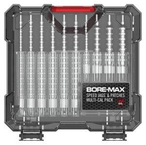 Real Avid AVBMJAGS Bore-Max Jag & Patch Set Multi-Caliber Nickel-Plated  10 Jags  500 Patches (3 Different Sizes)