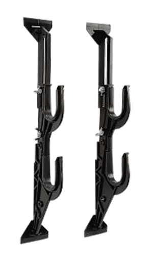 Allen 17450 Gun/Accessory Rack  Black Plastic Holds 2