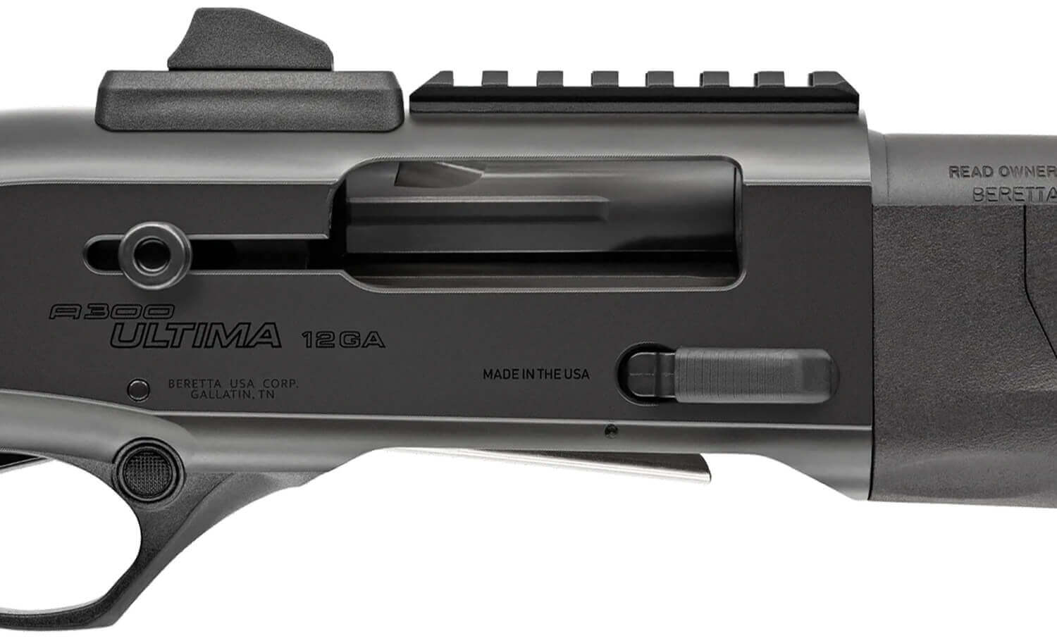 Beretta USA J32CG11 A300 Ultima Patrol 12 Gauge 3" 7+1 19.10" Gray Rec with Loop Velcro Black Fixed Stock Ghost Ring Sight Picatinny Mount Extended Controls - Image 4