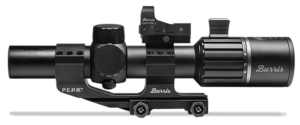 Burris 200475 RT-6 Tactical Kit Matte Black 1-6x24mm 30mm Tube Illuminated Ballistic 5X Reticle Includes FastFire 3 & P.E.R.P. Mount