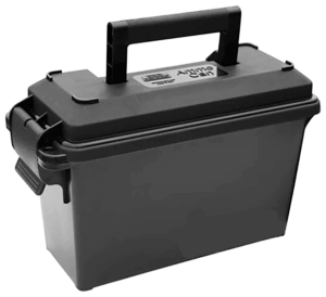 MTM Case-Gard AC30T40 Ammo Can Tall 30 Cal Black Polypropylene