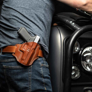 Galco CM880 Combat Master OWB Tan Leather Belt Slide Fits Springfield XDM 4.5″ Right Hand Galco CM880 Combat Master OWB Tan Leather Belt Slide Fits Springfield XDM 4.5″ Right Hand